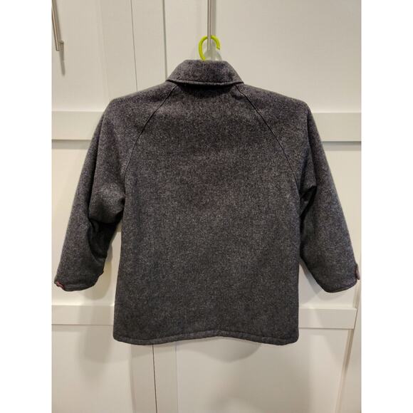 Pendleton Jacket Mens Medium Gray 100% Virgin Wool Vintage Long Winter Preppy - Picture 3 of 10